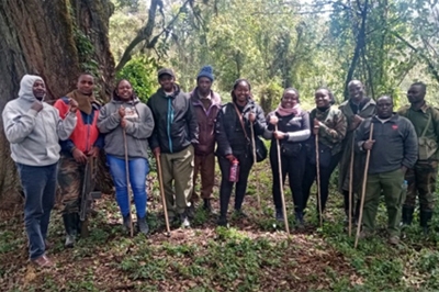 De-snaring Takes Place at Eburu Forest Above the Lakes